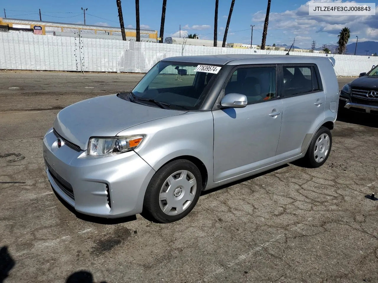 2012 Toyota Scion Xb VIN: JTLZE4FE3CJ008843 Lot: 77639574