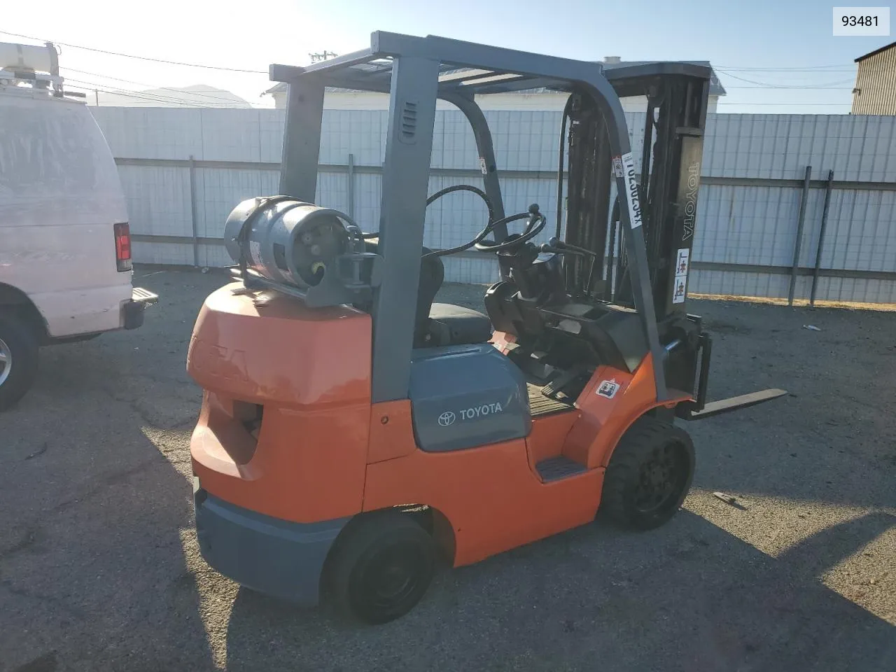 2012 Toyota Forklift VIN: 93481 Lot: 78236234