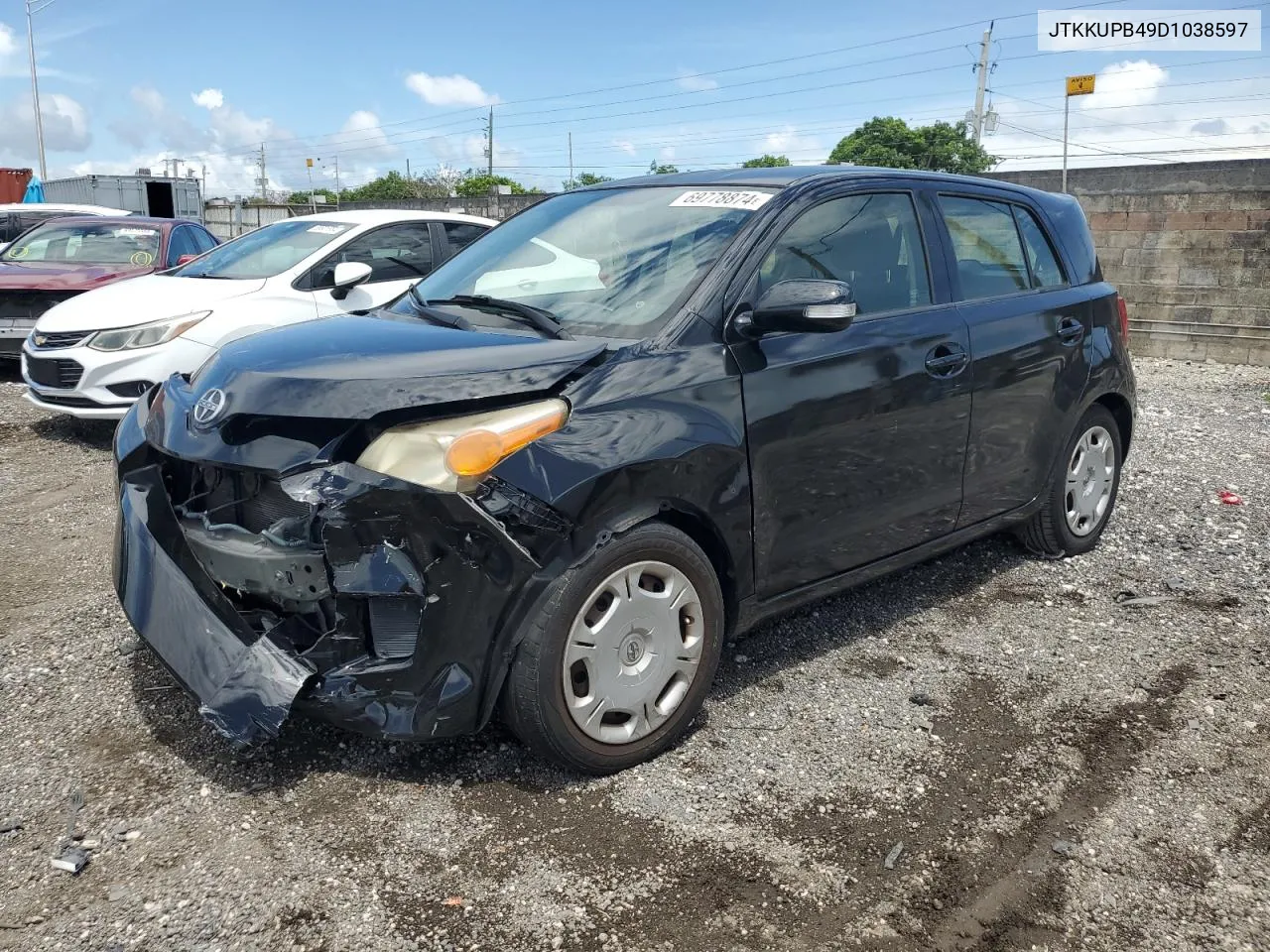 2013 Toyota Scion Xd VIN: JTKKUPB49D1038597 Lot: 69778874