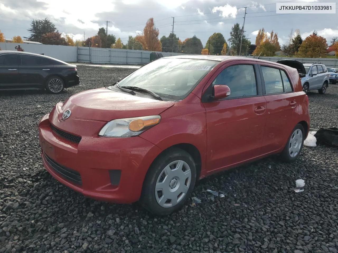 2013 Toyota Scion Xd VIN: JTKKUPB47D1033981 Lot: 78109524