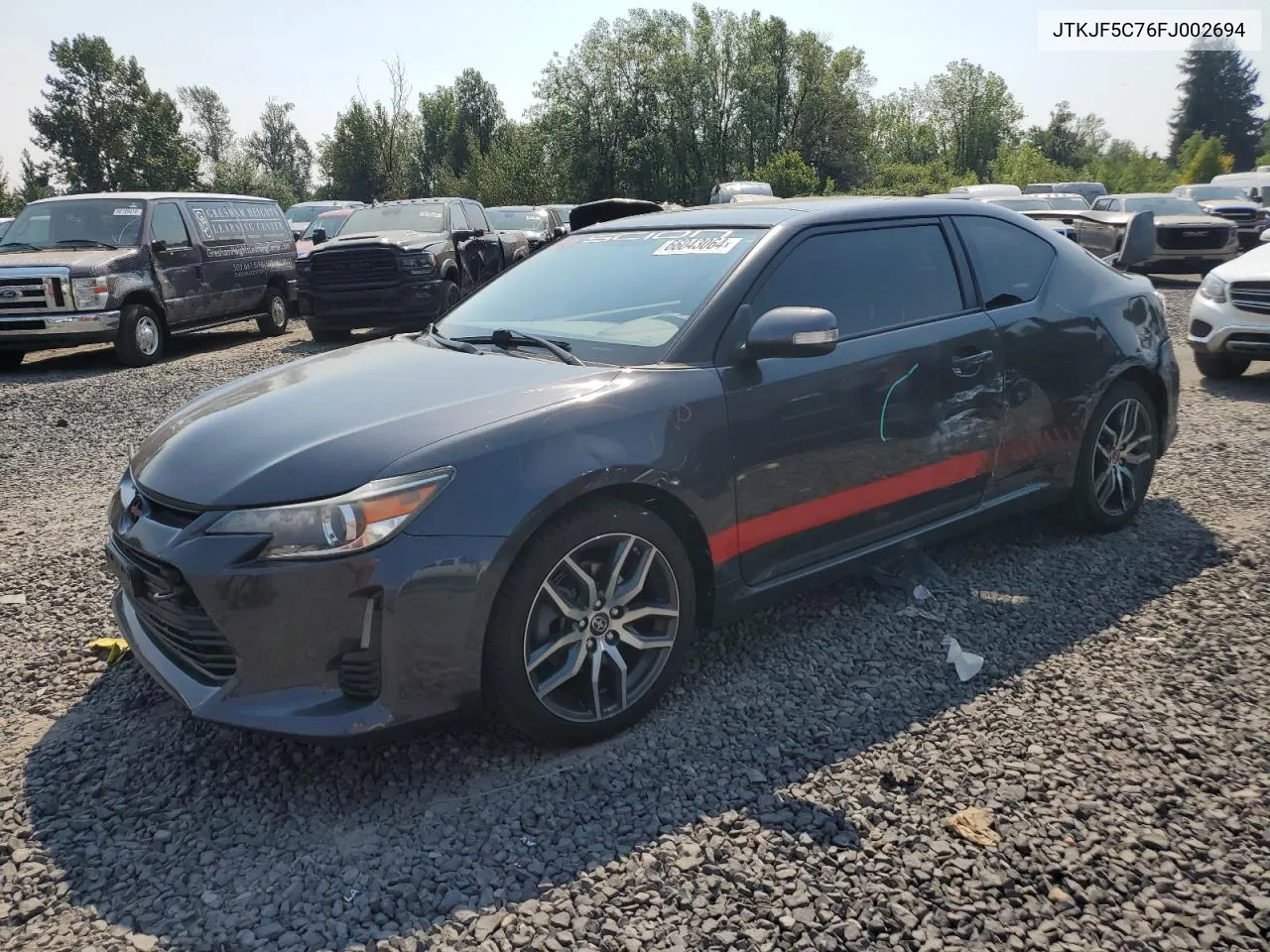 2015 Toyota Scion Tc VIN: JTKJF5C76FJ002694 Lot: 66043064