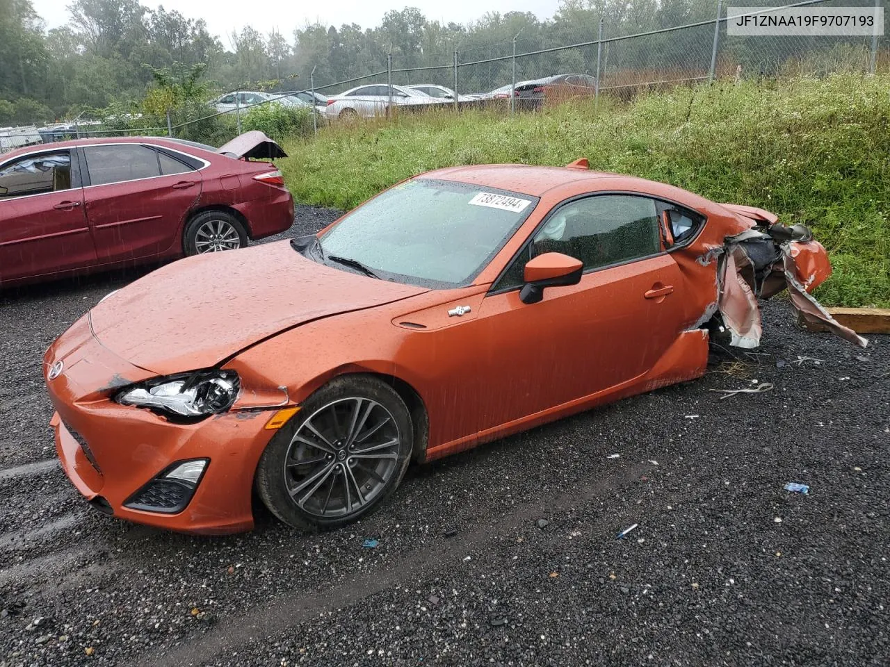 2015 Toyota Scion Fr-S VIN: JF1ZNAA19F9707193 Lot: 73872494