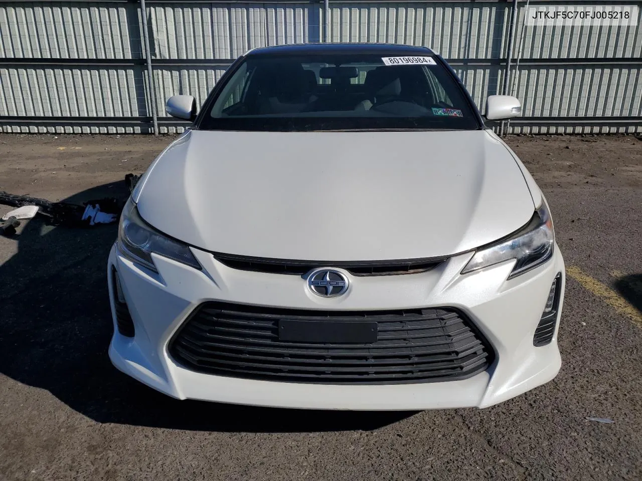 2015 Toyota Scion Tc VIN: JTKJF5C70FJ005218 Lot: 80196984