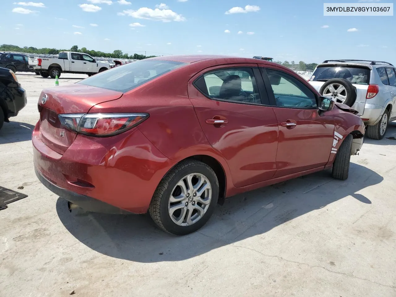 2016 Toyota Scion Ia VIN: 3MYDLBZV8GY103607 Lot: 55614314