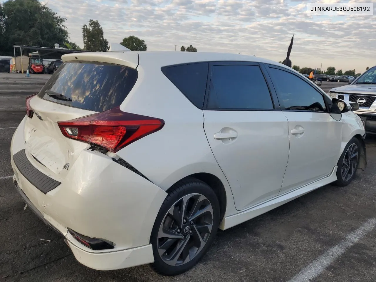 JTNKARJE3GJ508192 2016 Toyota Scion Im