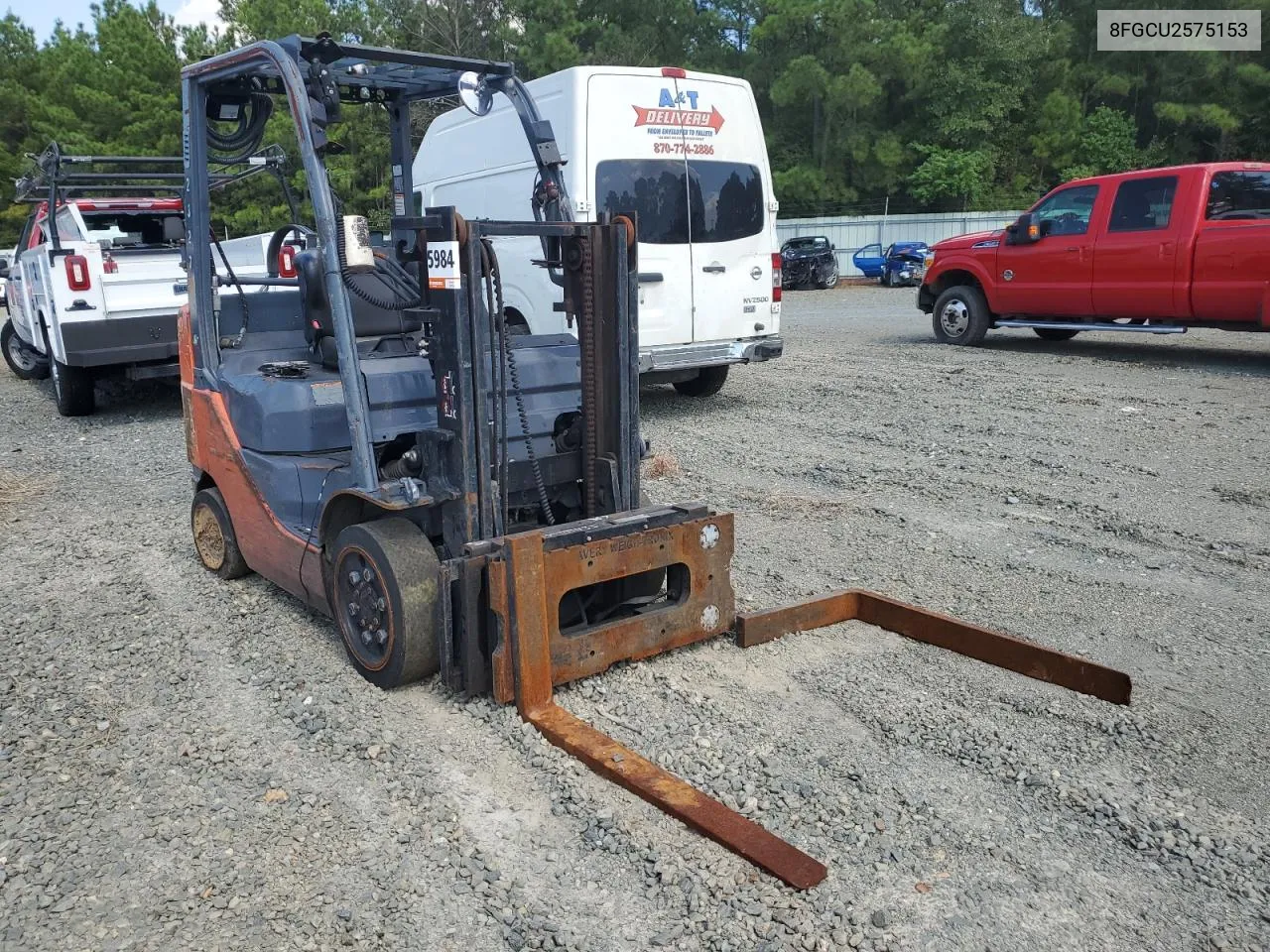 2016 Toyota Forklift VIN: 8FGCU2575153 Lot: 72287914