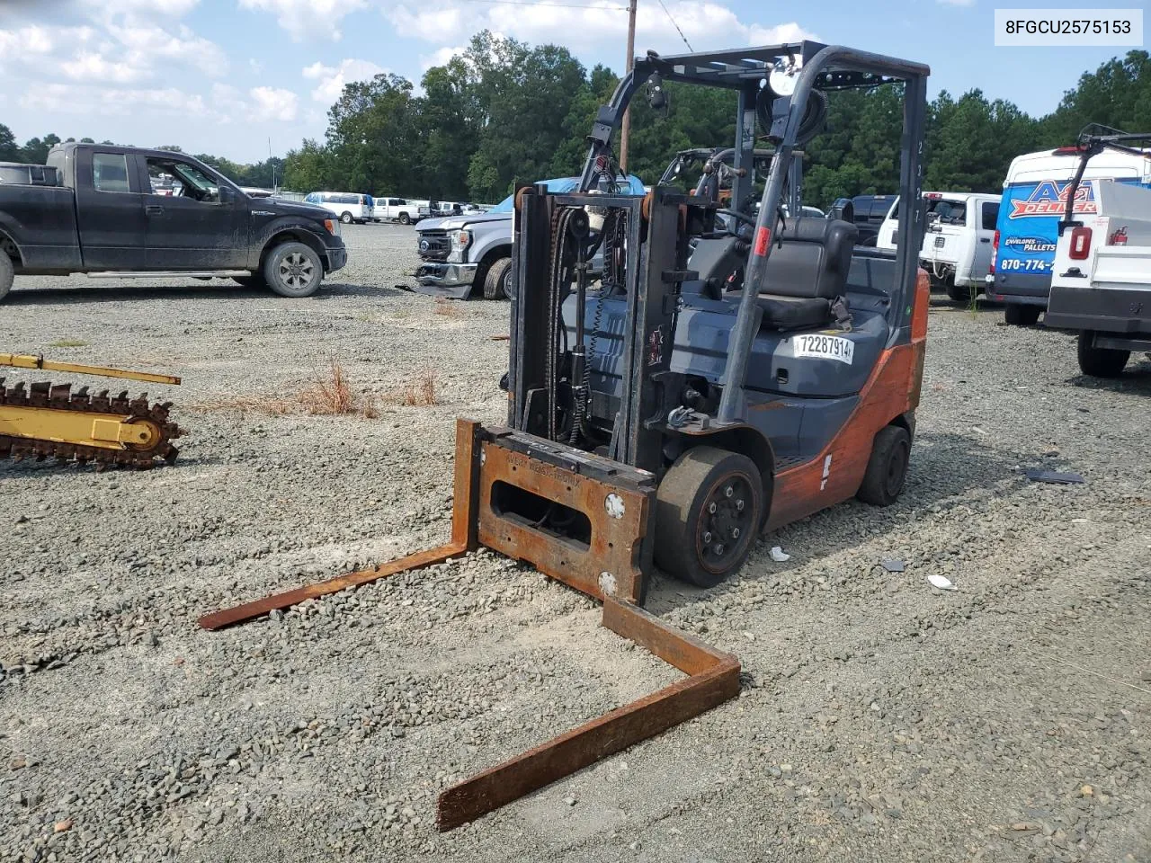 2016 Toyota Forklift VIN: 8FGCU2575153 Lot: 72287914