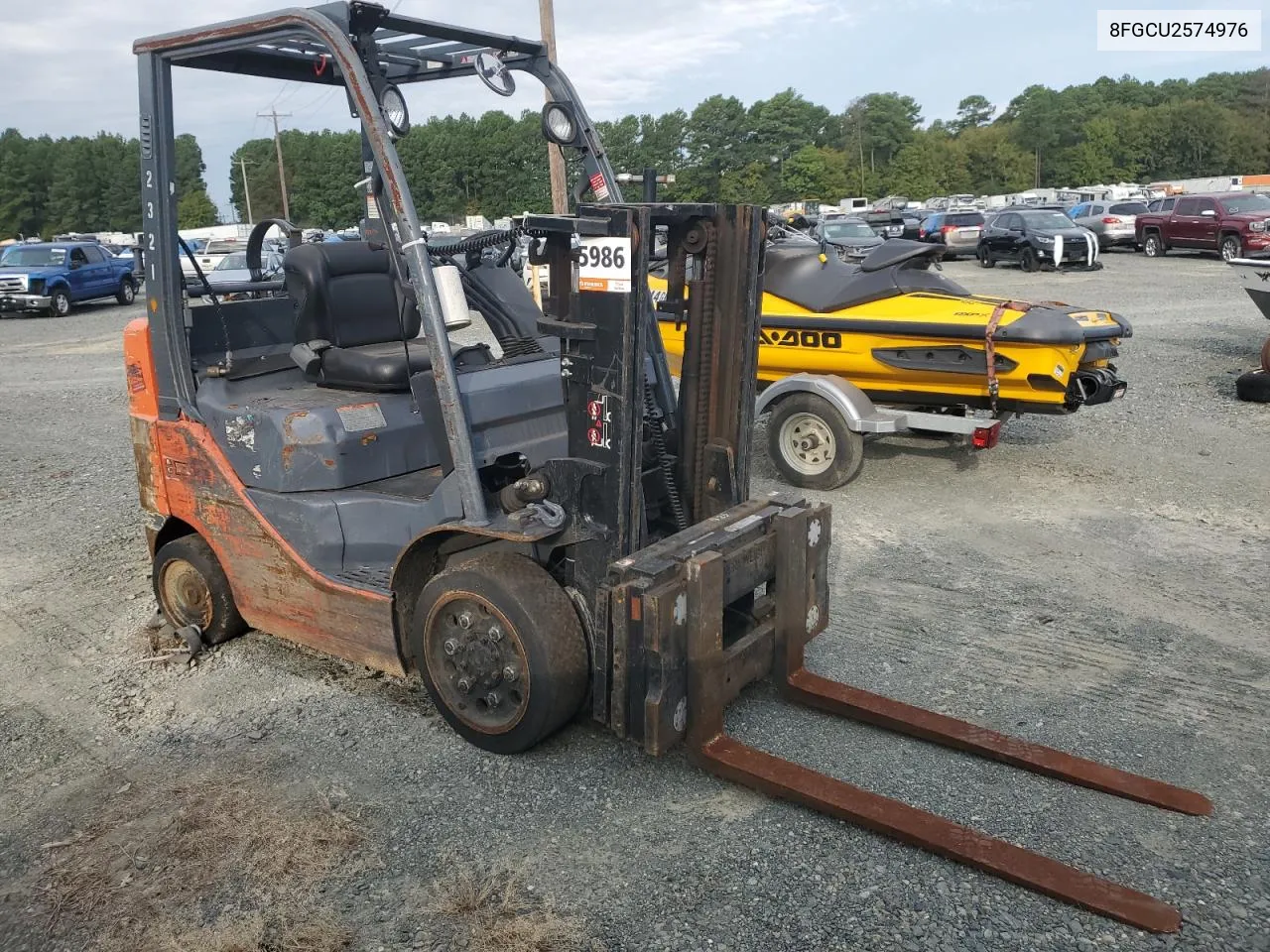 2016 Toyota Forklift VIN: 8FGCU2574976 Lot: 72288044