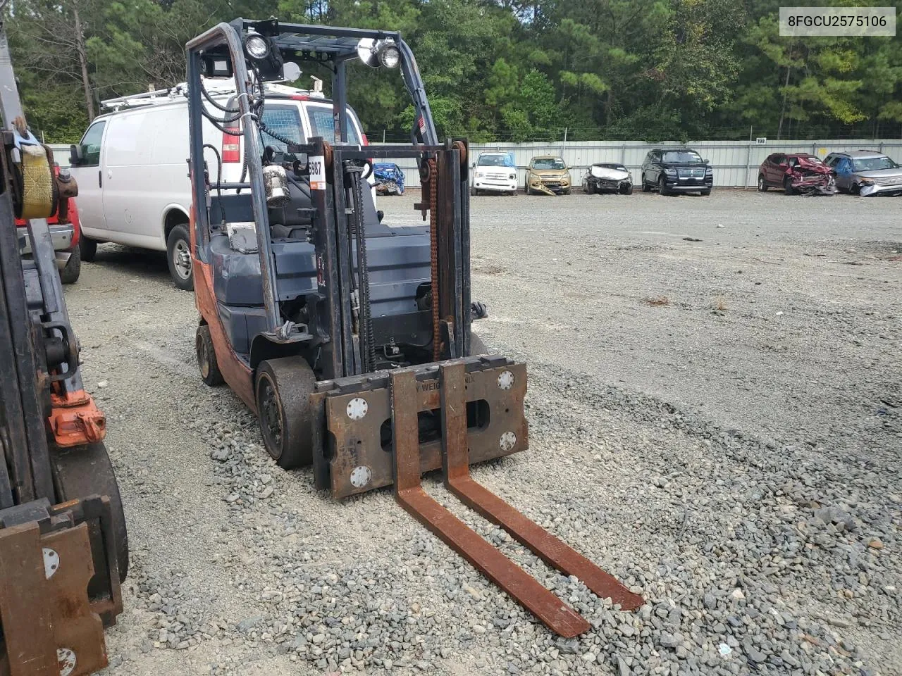 2016 Toyota Forklift VIN: 8FGCU2575106 Lot: 72288104