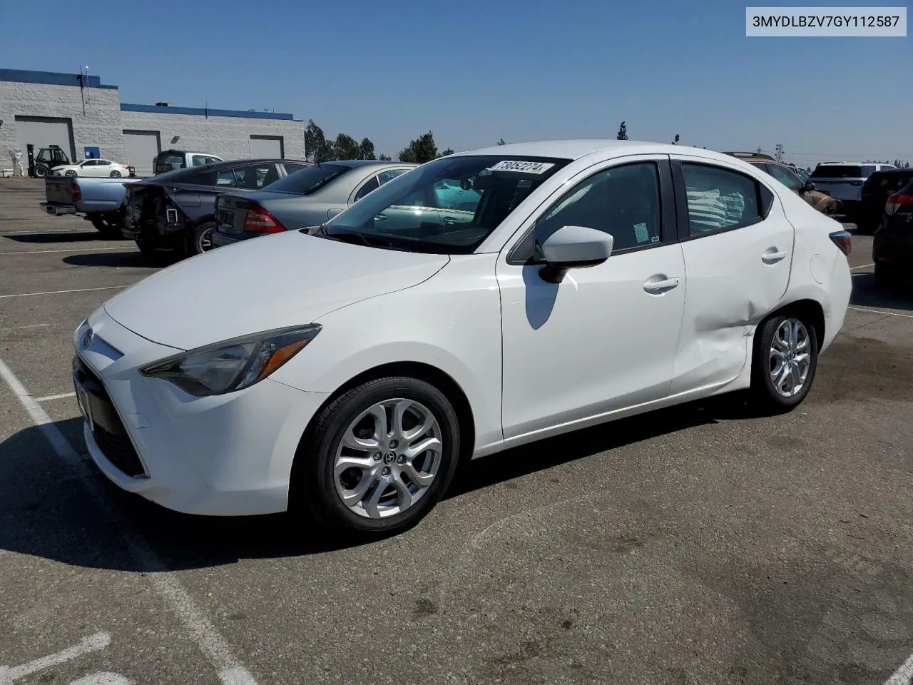 2016 Toyota Scion Ia VIN: 3MYDLBZV7GY112587 Lot: 73052274