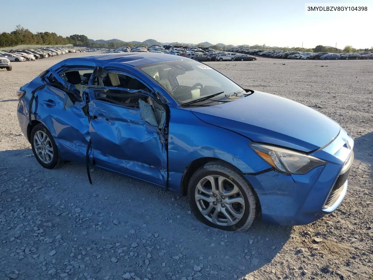 2016 Toyota Scion Ia VIN: 3MYDLBZV8GY104398 Lot: 75419464