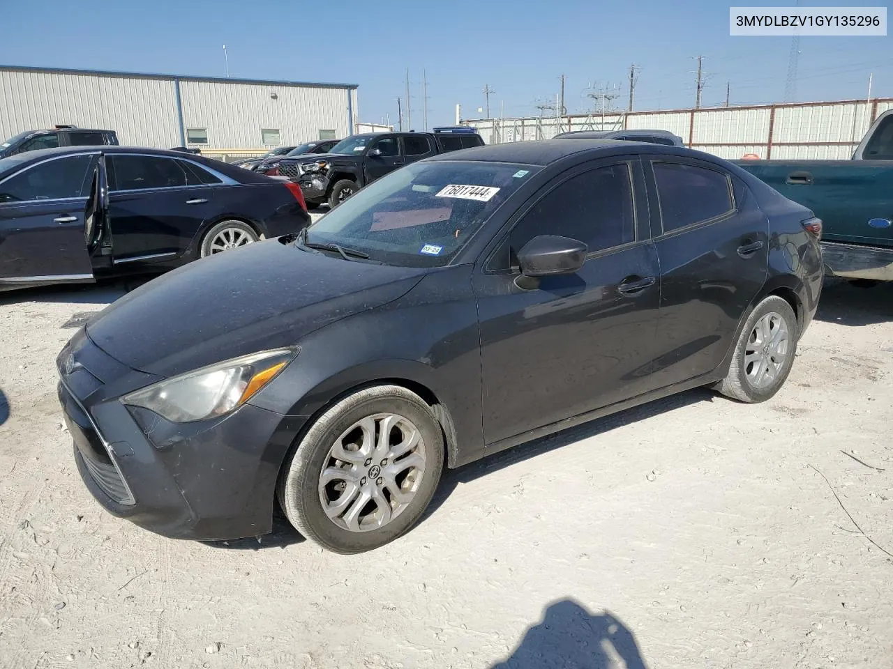 2016 Toyota Scion Ia VIN: 3MYDLBZV1GY135296 Lot: 76017444