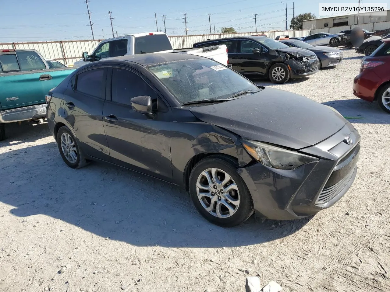 2016 Toyota Scion Ia VIN: 3MYDLBZV1GY135296 Lot: 76017444