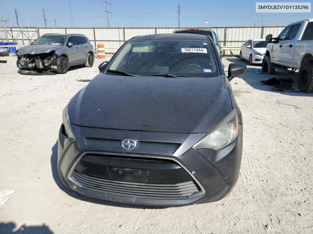 2016 Toyota Scion Ia VIN: 3MYDLBZV1GY135296 Lot: 76017444