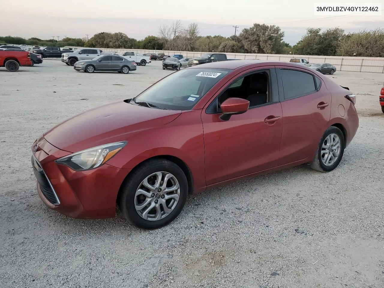 2016 Toyota Scion Ia VIN: 3MYDLBZV4GY122462 Lot: 76550024