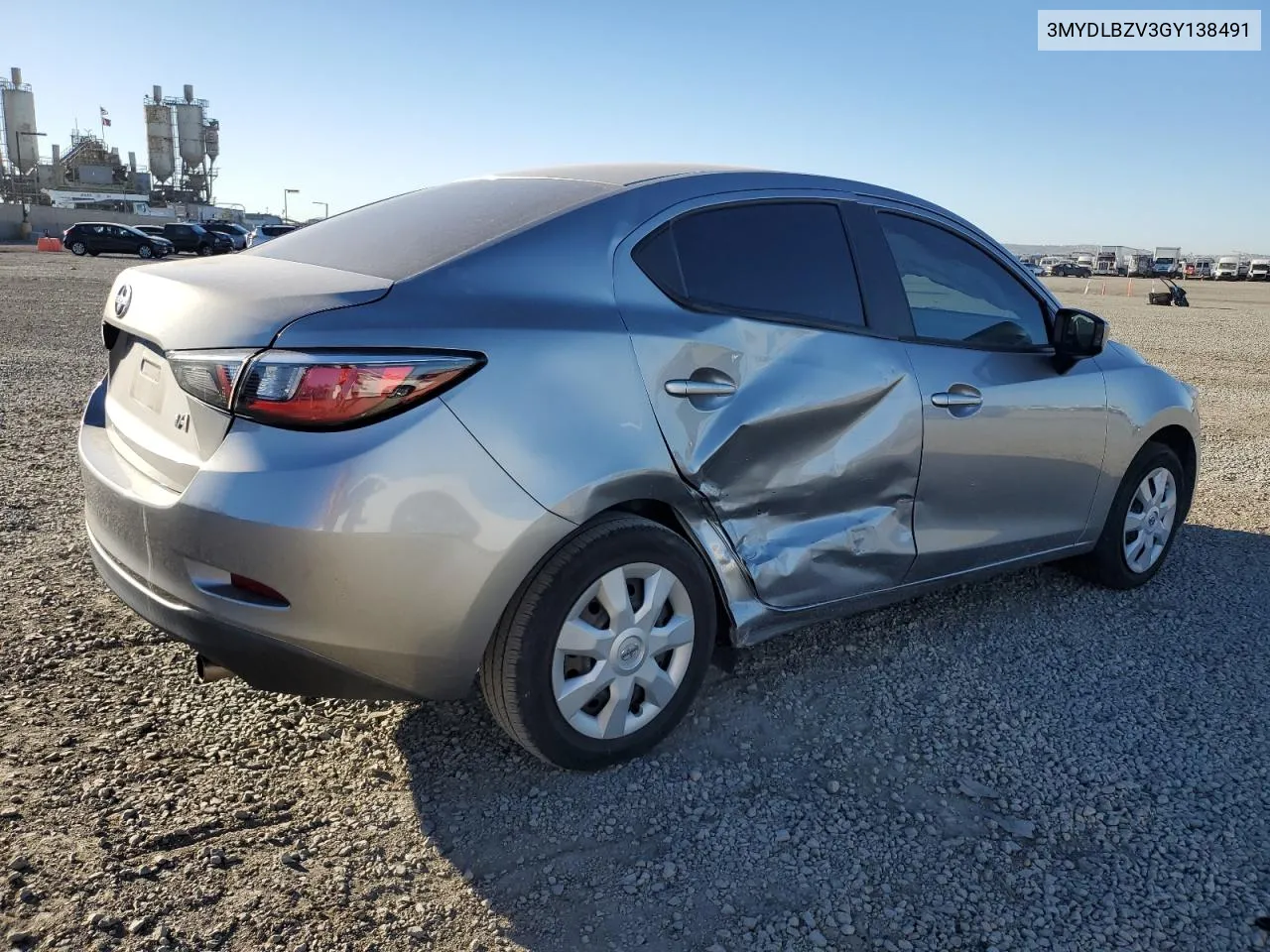 2016 Toyota Scion Ia VIN: 3MYDLBZV3GY138491 Lot: 79318484