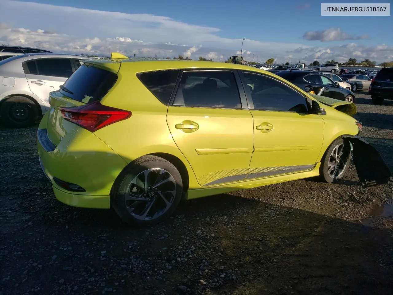 2016 Toyota Scion Im VIN: JTNKARJE8GJ510567 Lot: 80300354