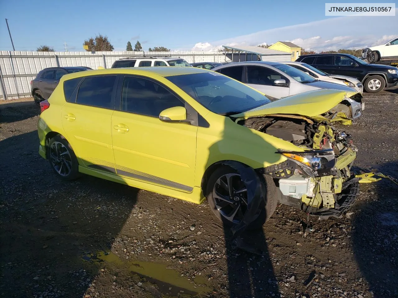 2016 Toyota Scion Im VIN: JTNKARJE8GJ510567 Lot: 80300354