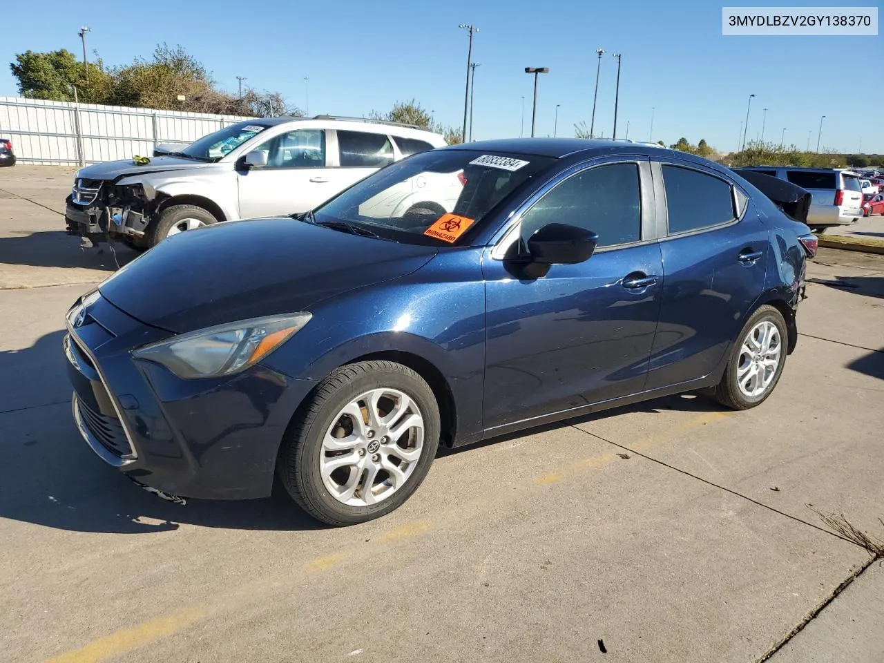 2016 Toyota Scion Ia VIN: 3MYDLBZV2GY138370 Lot: 80832384