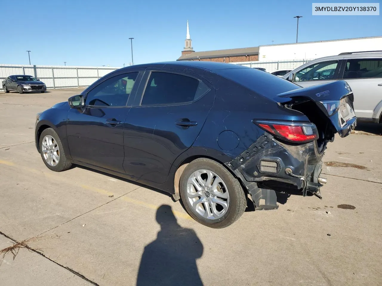 2016 Toyota Scion Ia VIN: 3MYDLBZV2GY138370 Lot: 80832384