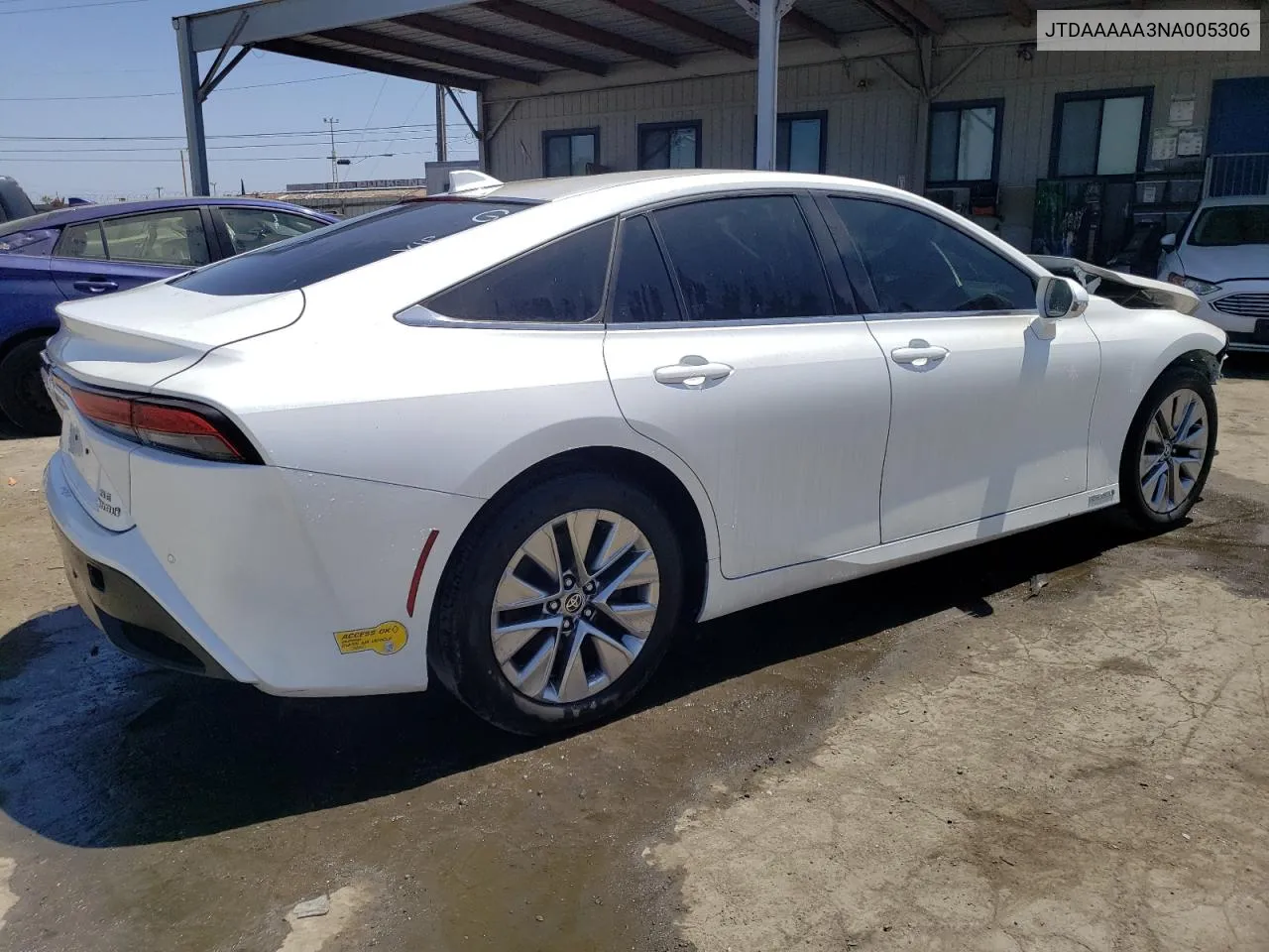 2022 Toyota Mirai Le VIN: JTDAAAAA3NA005306 Lot: 60639544