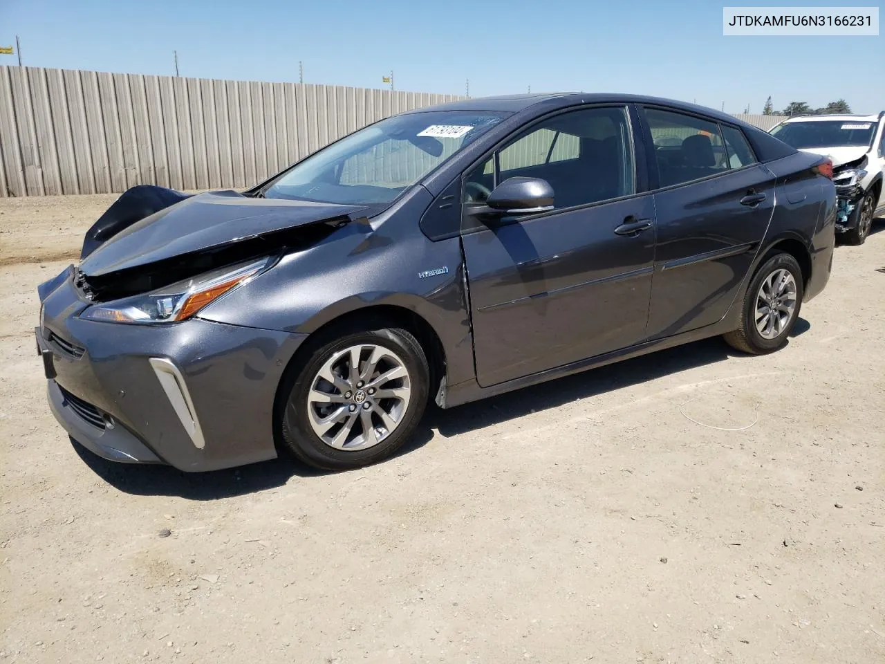 2022 Toyota Prius Night Shade VIN: JTDKAMFU6N3166231 Lot: 61793104