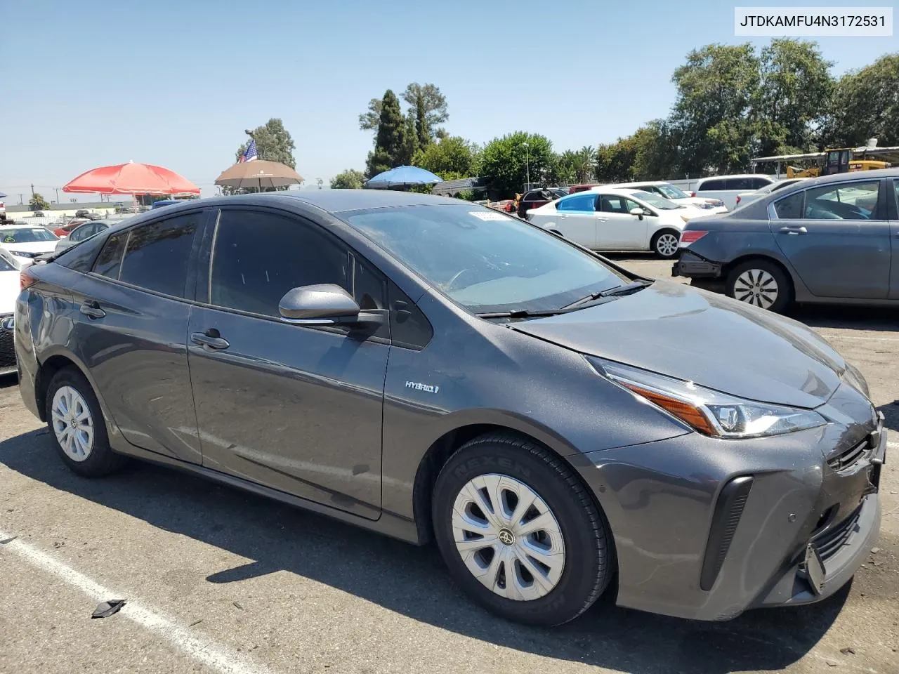 2022 Toyota Prius Night Shade VIN: JTDKAMFU4N3172531 Lot: 63308074