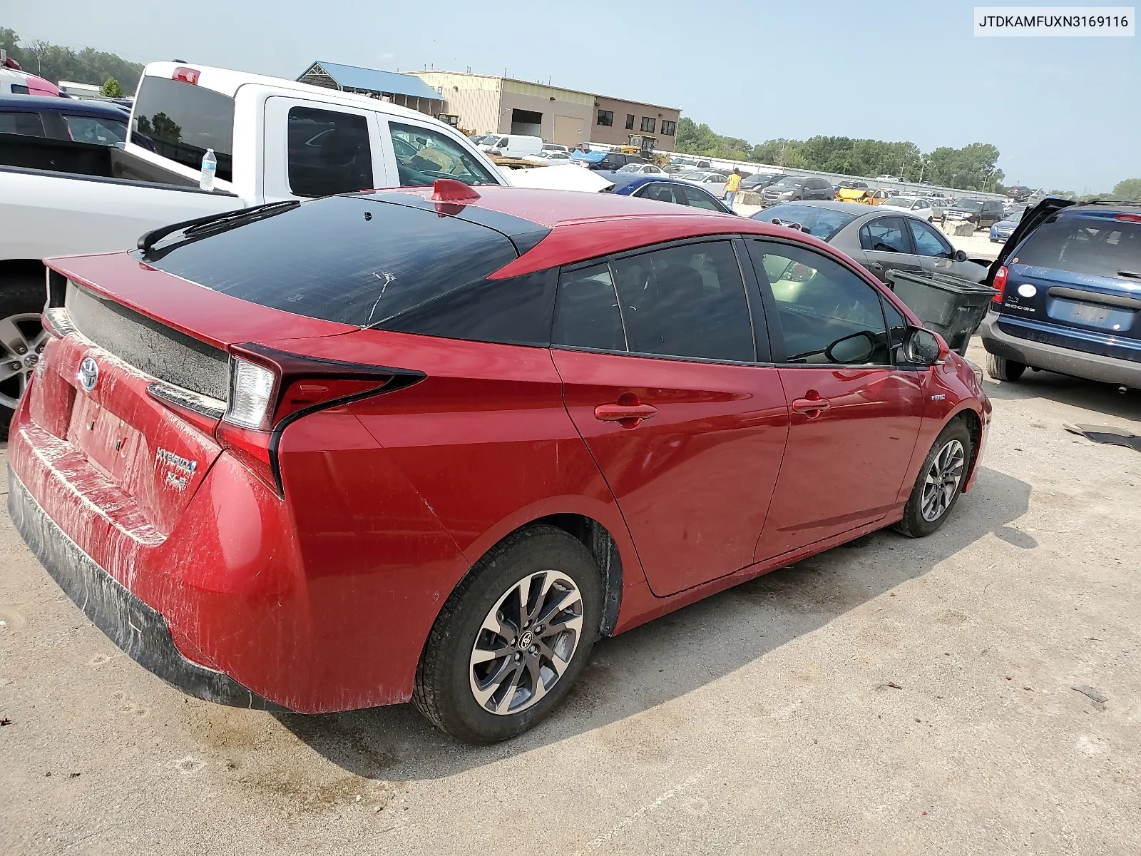 2022 Toyota Prius Night Shade VIN: JTDKAMFUXN3169116 Lot: 63921594