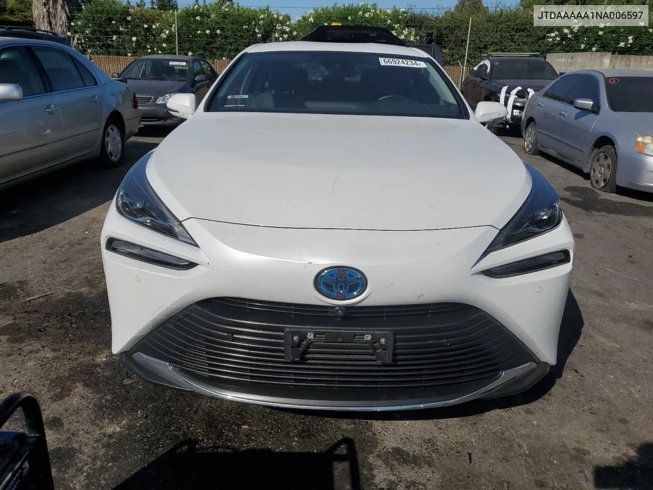 2022 Toyota Mirai Le VIN: JTDAAAAA1NA006597 Lot: 66924234