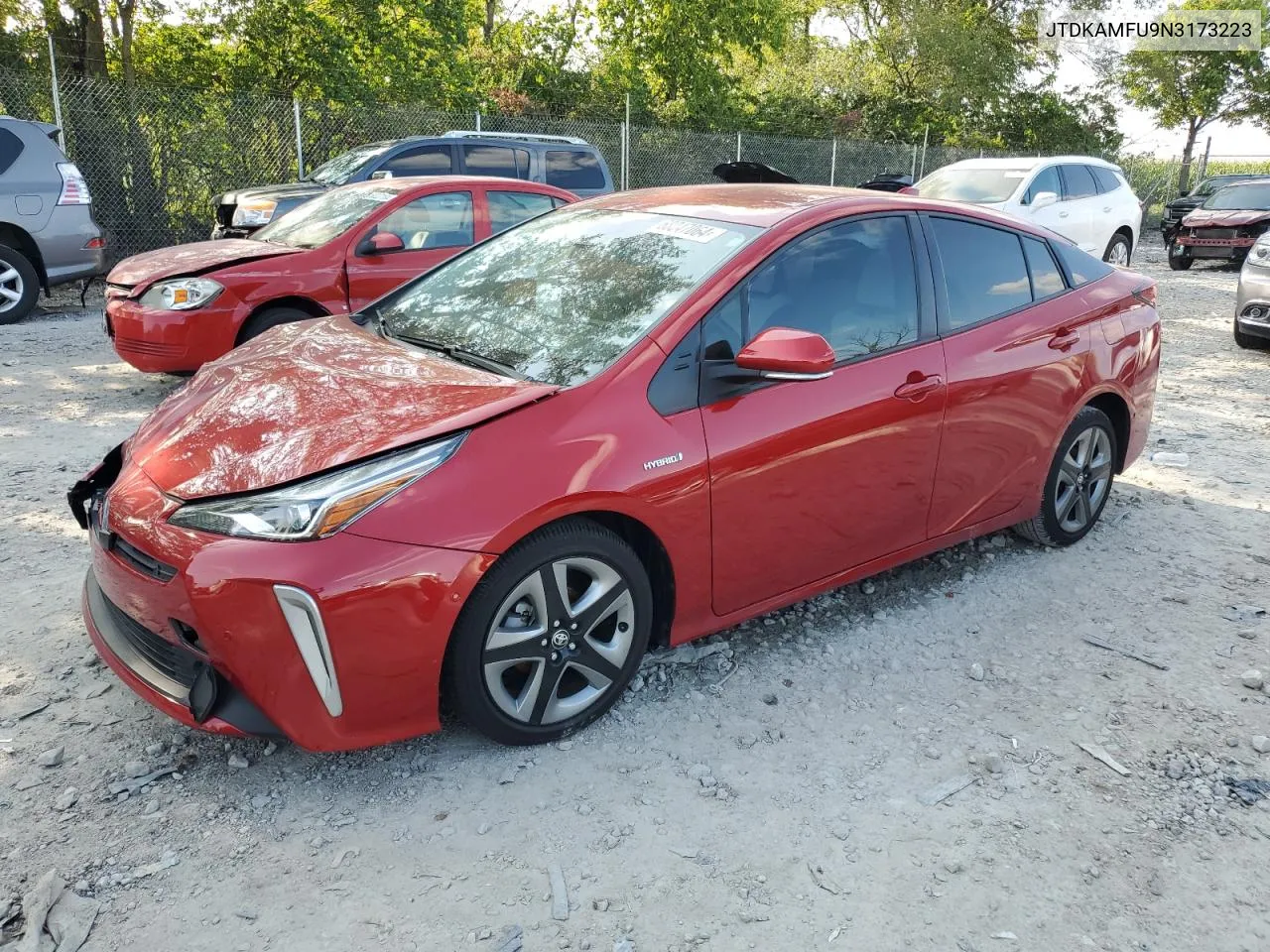 2022 Toyota Prius Night Shade VIN: JTDKAMFU9N3173223 Lot: 68047064