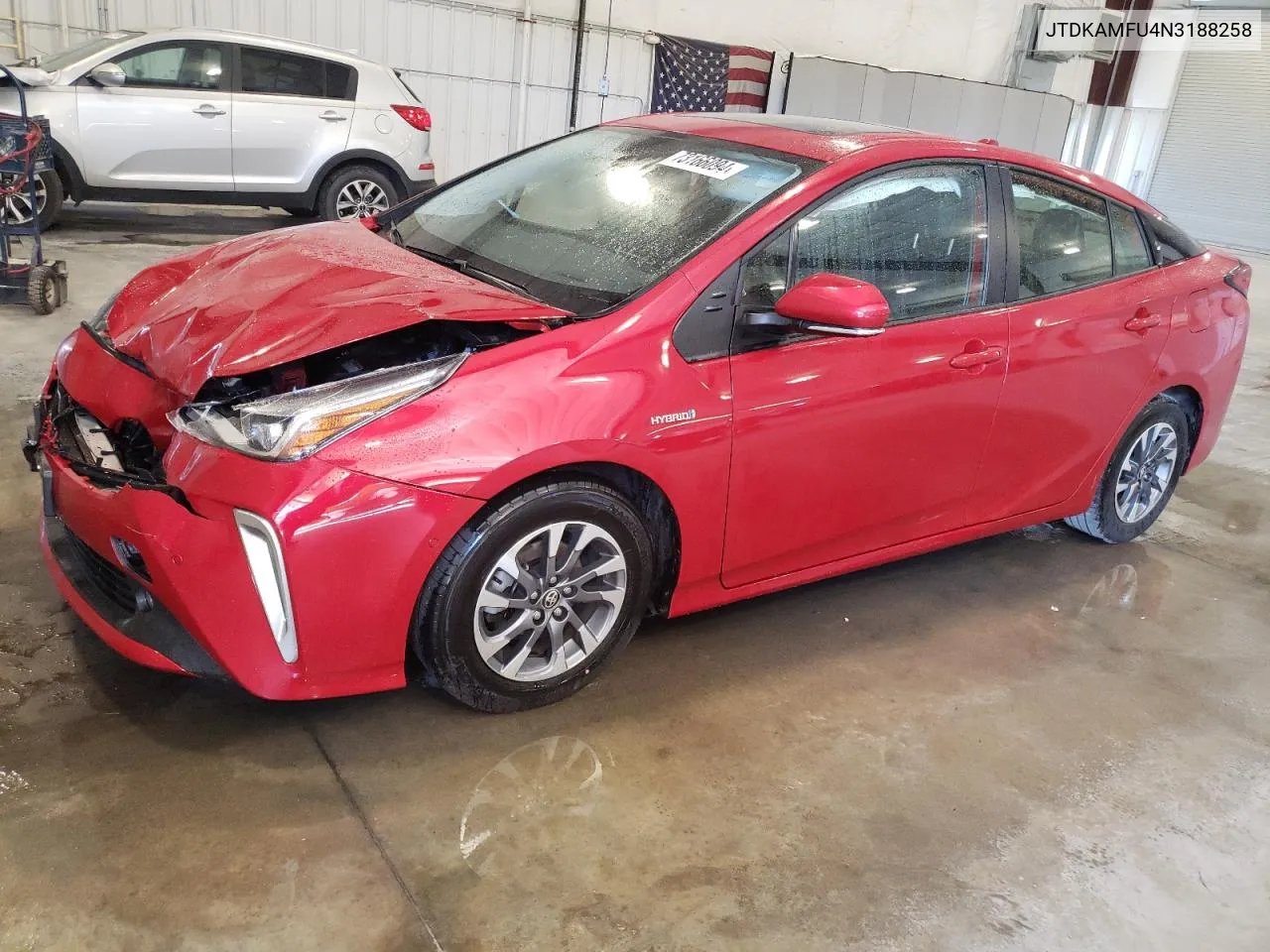 2022 Toyota Prius Night Shade VIN: JTDKAMFU4N3188258 Lot: 73166094