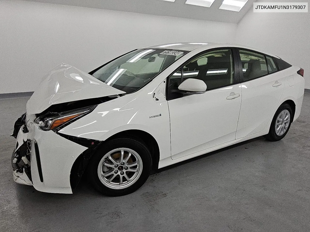 2022 Toyota Prius Night Shade VIN: JTDKAMFU1N3179307 Lot: 75190334