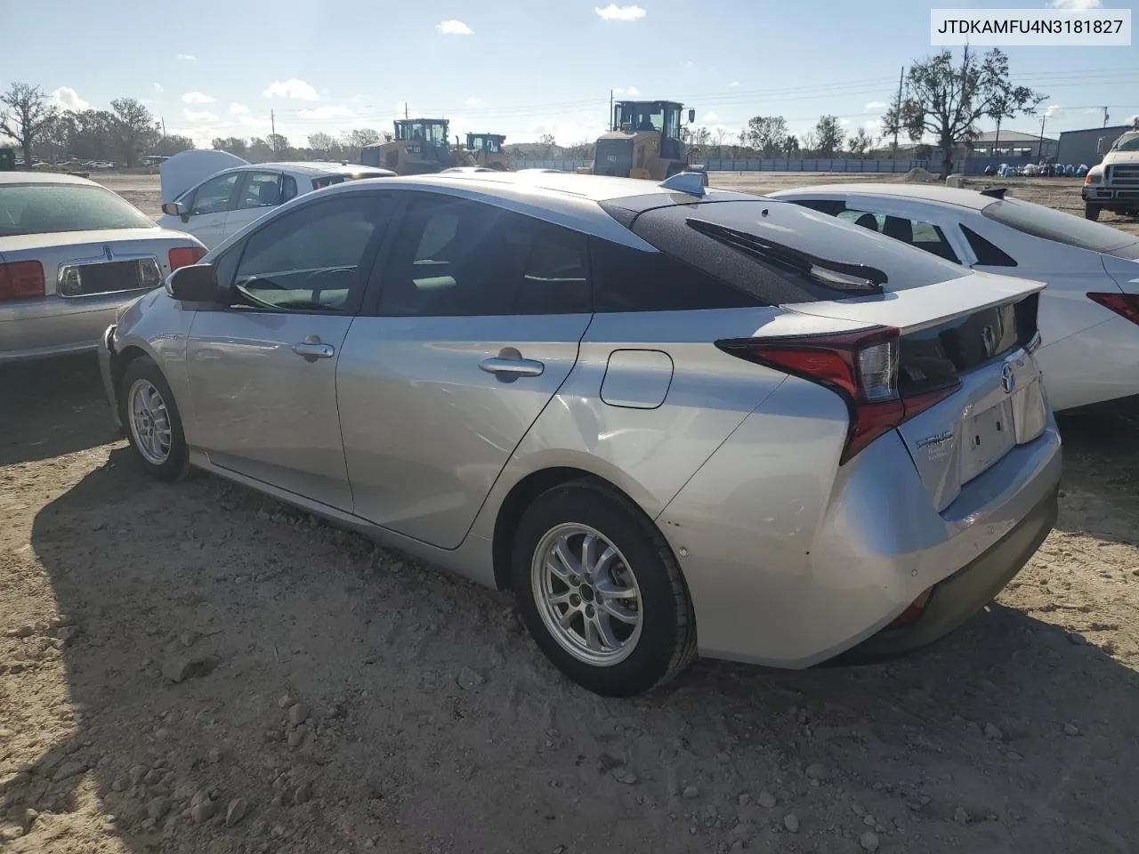 2022 Toyota Prius Night Shade VIN: JTDKAMFU4N3181827 Lot: 77225824