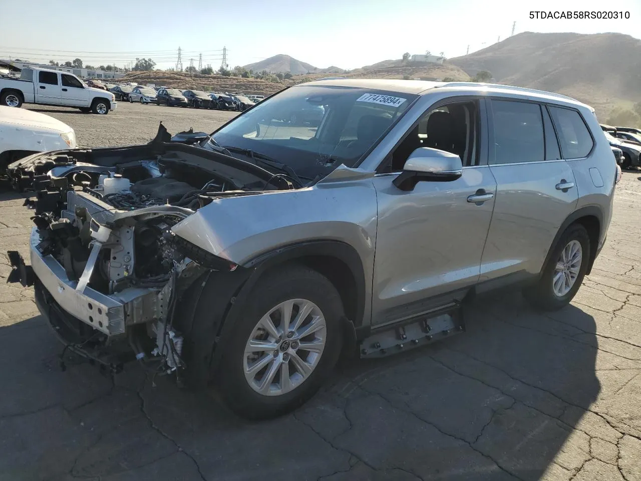 2024 Toyota Grand Highlander Xle VIN: 5TDACAB58RS020310 Lot: 77475894