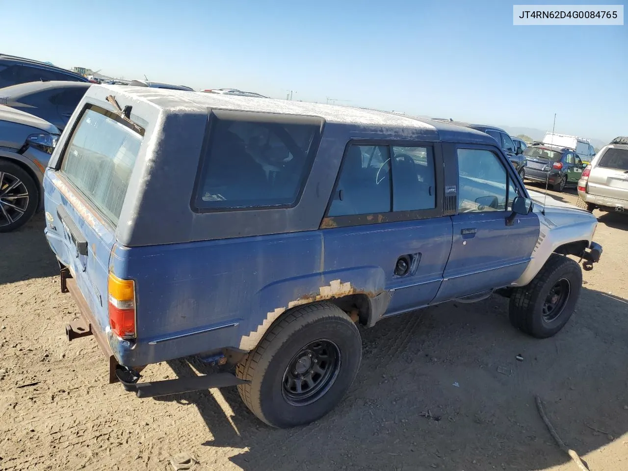 1986 Toyota 4Runner Rn60 VIN: JT4RN62D4G0084765 Lot: 74292754