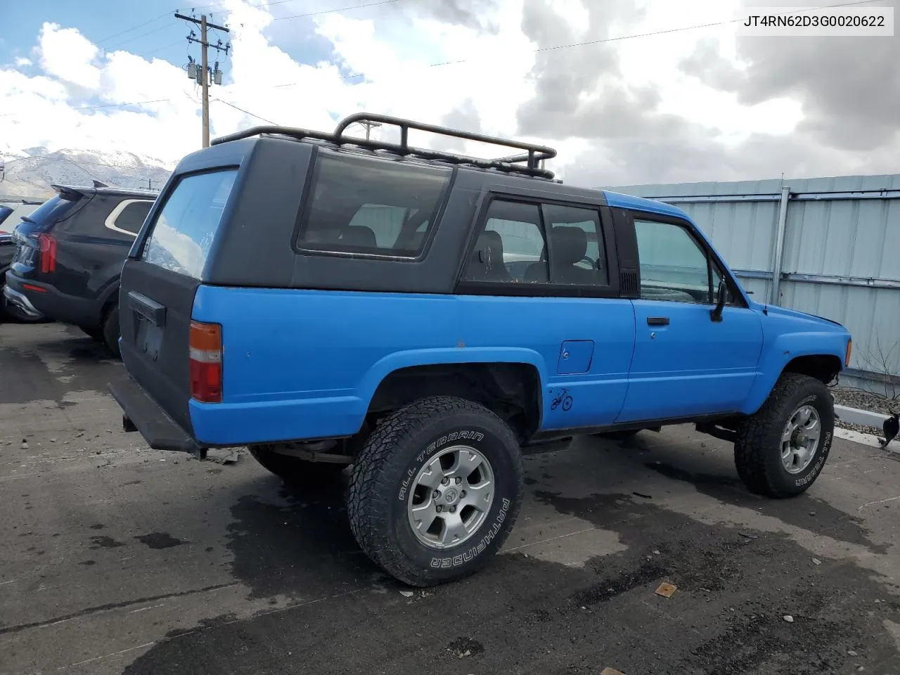 1986 Toyota 4Runner Rn60 VIN: JT4RN62D3G0020622 Lot: 78232624