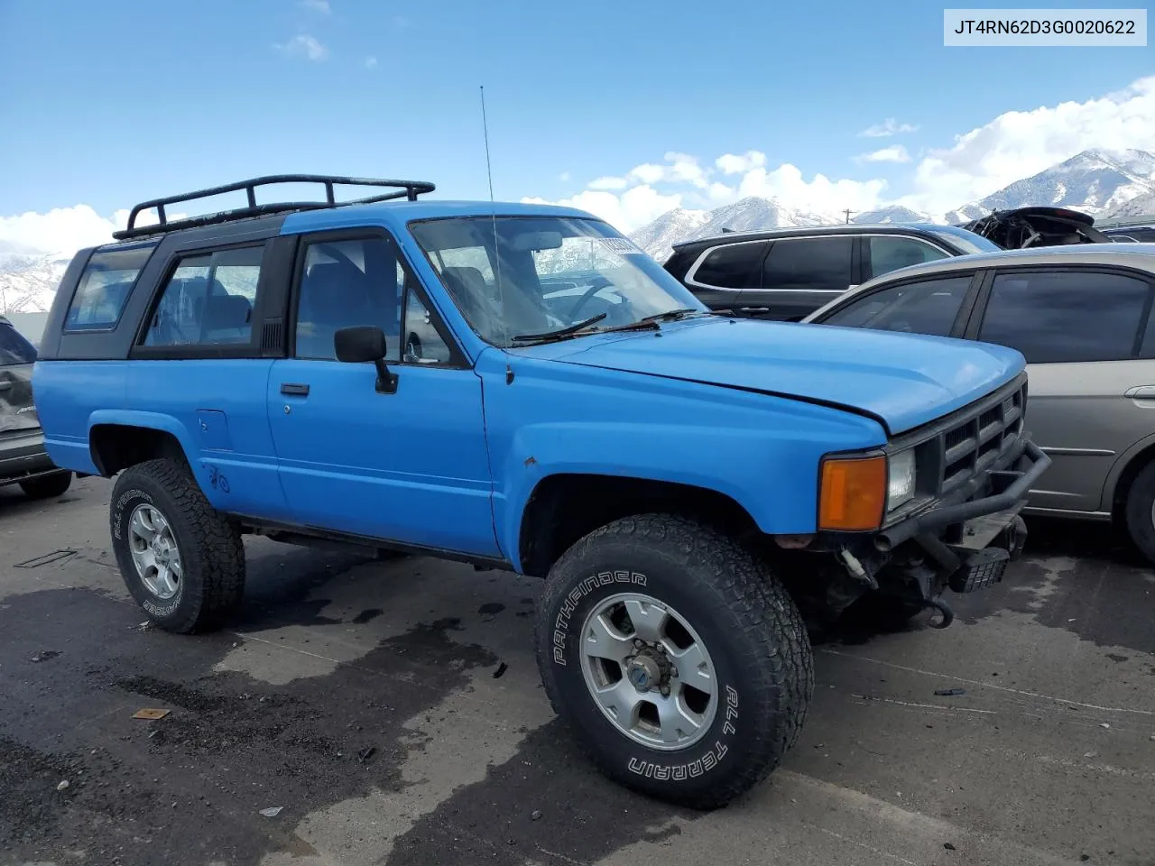 1986 Toyota 4Runner Rn60 VIN: JT4RN62D3G0020622 Lot: 78232624