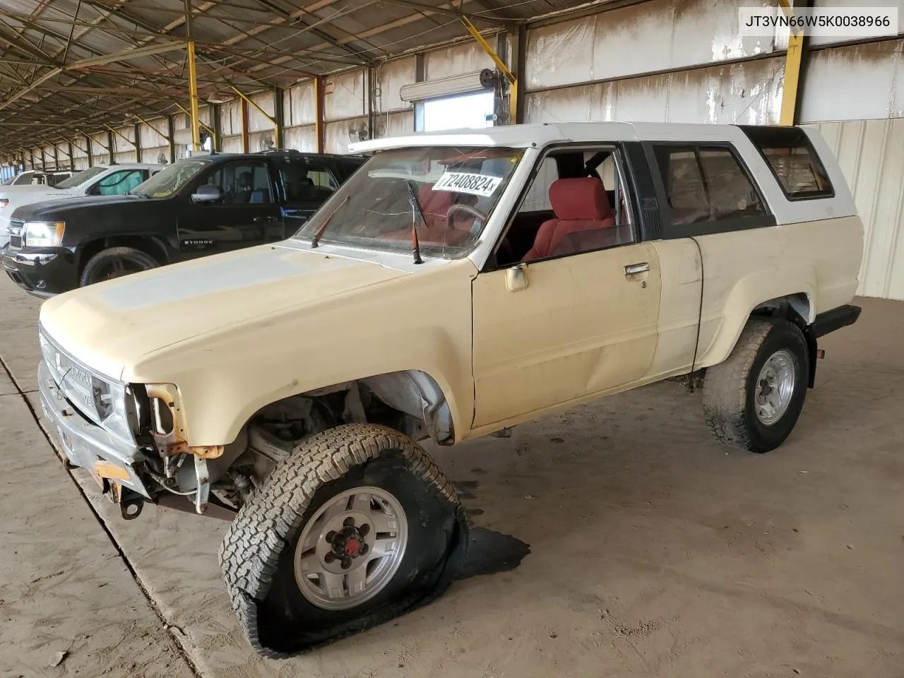 1989 Toyota 4Runner Vn66 Sr5 VIN: JT3VN66W5K0038966 Lot: 72408824