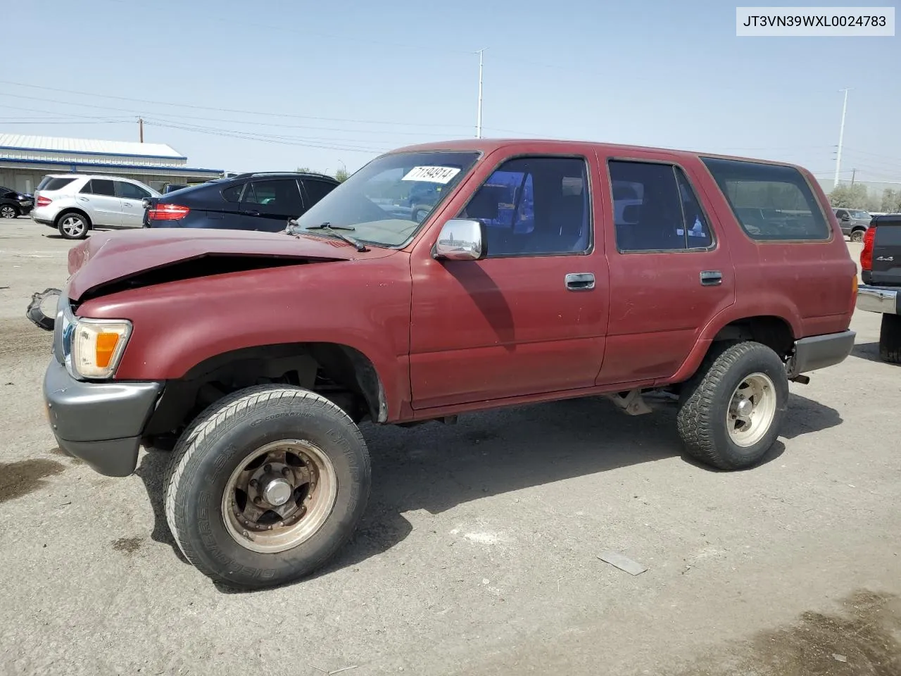 1990 Toyota 4Runner Vn39 Sr5 VIN: JT3VN39WXL0024783 Lot: 71194914