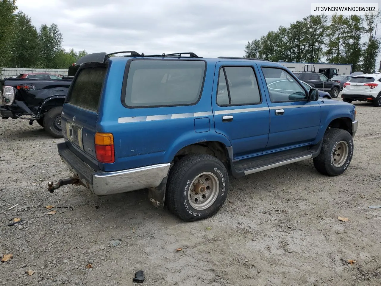 1992 Toyota 4Runner Vn39 Sr5 VIN: JT3VN39WXN0086302 Lot: 66442934