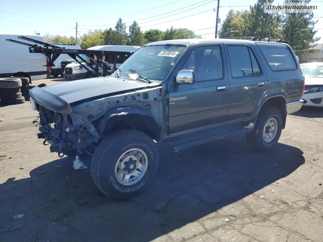 1992 Toyota 4Runner Vn39 Sr5 VIN: JT3VN39W4N0084951 Lot: 72070874