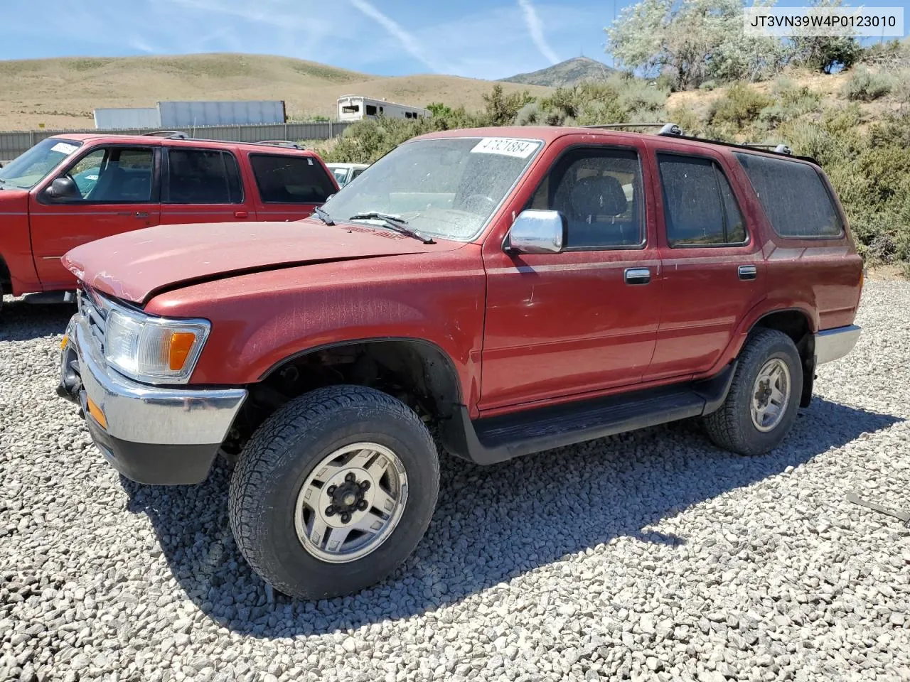 1993 Toyota 4Runner Vn39 Sr5 VIN: JT3VN39W4P0123010 Lot: 47321884