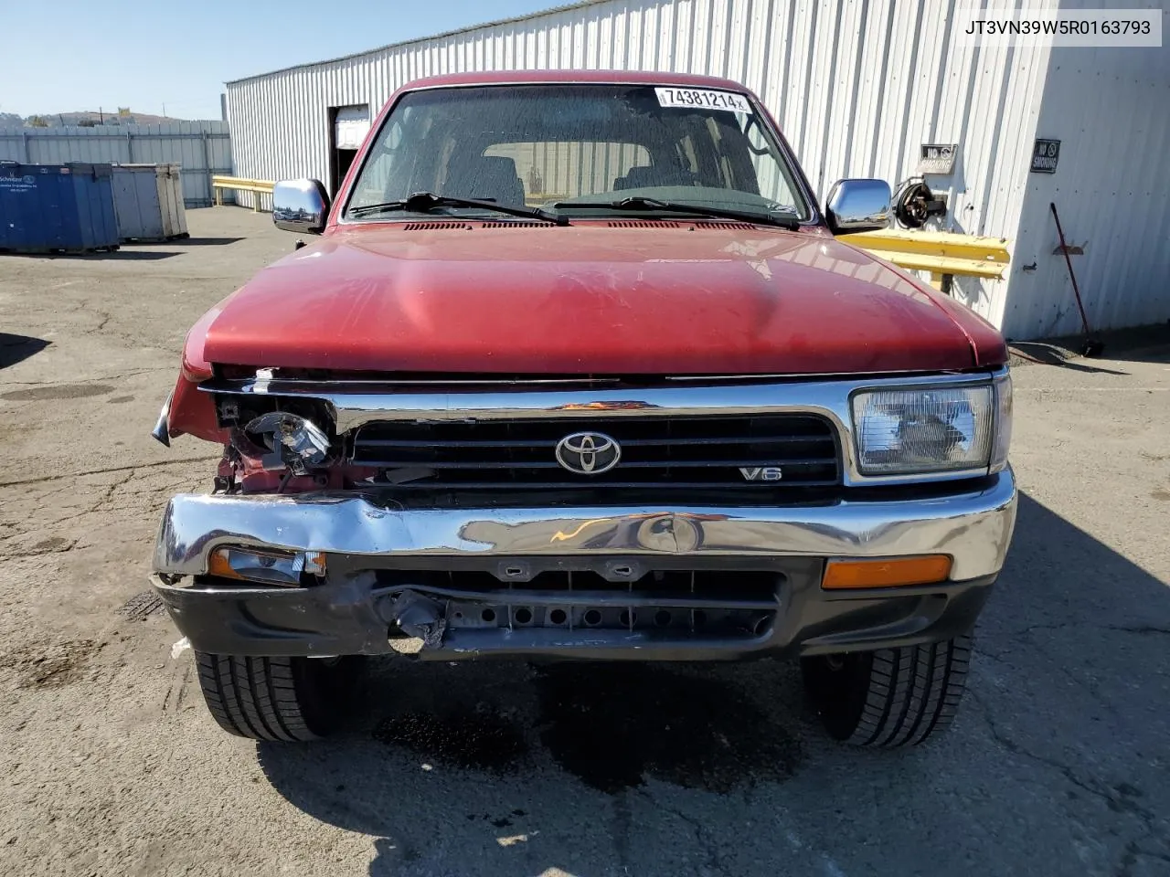 1994 Toyota 4Runner Vn39 Sr5 VIN: JT3VN39W5R0163793 Lot: 74381214