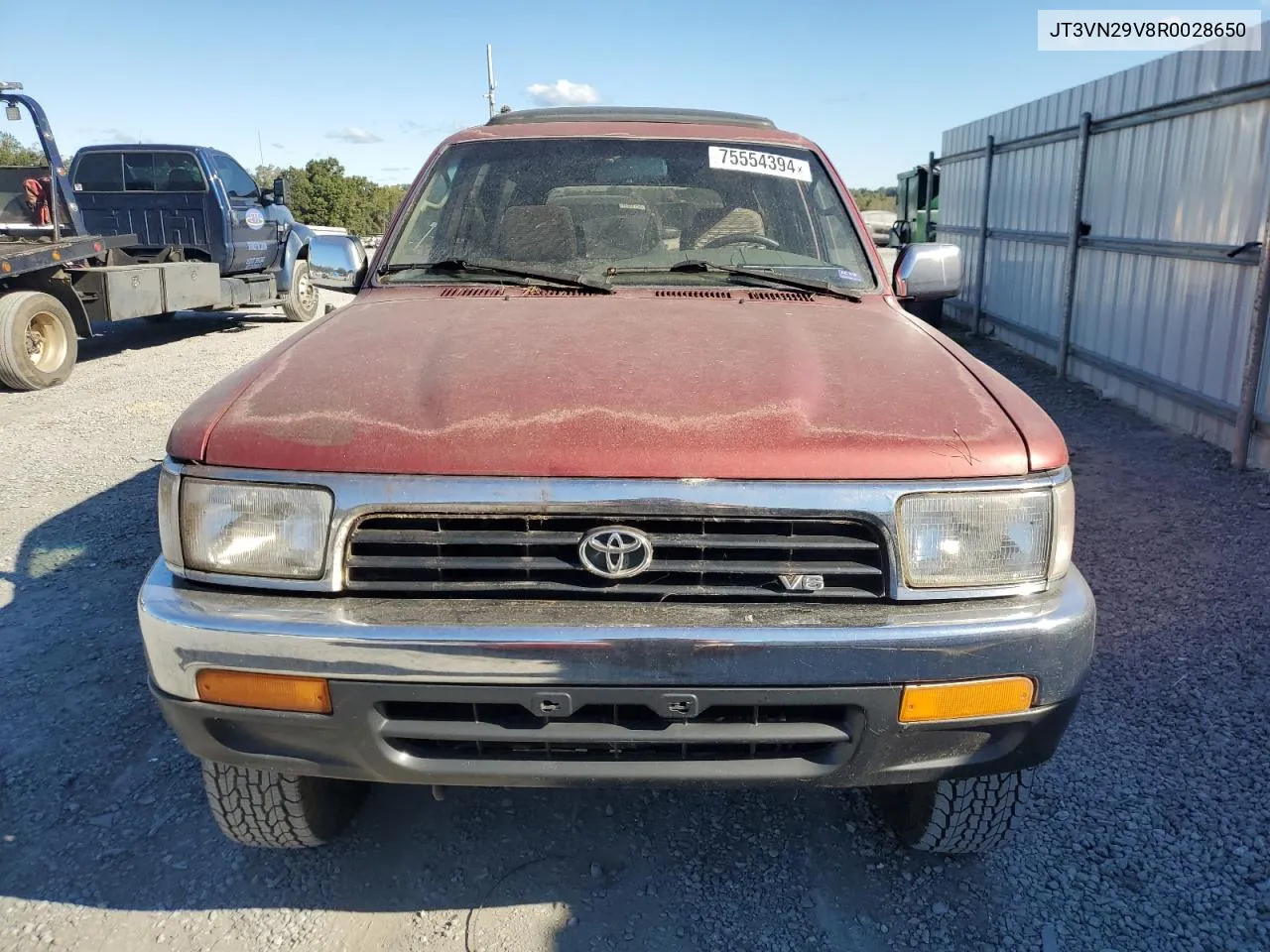 1994 Toyota 4Runner Vn29 Sr5 VIN: JT3VN29V8R0028650 Lot: 75554394