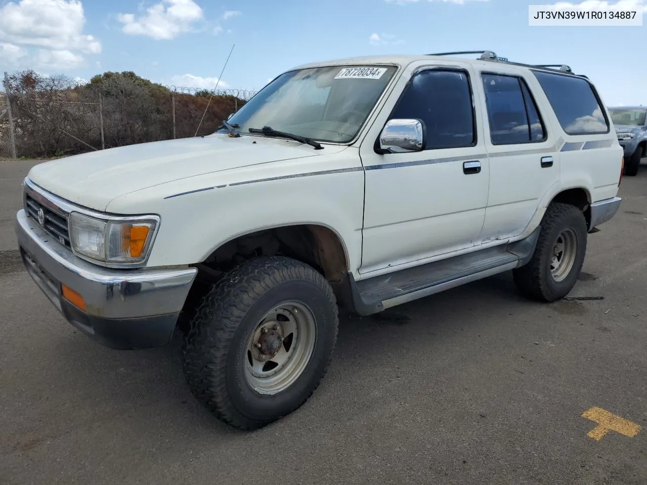 1994 Toyota 4Runner Vn39 Sr5 VIN: JT3VN39W1R0134887 Lot: 78728034