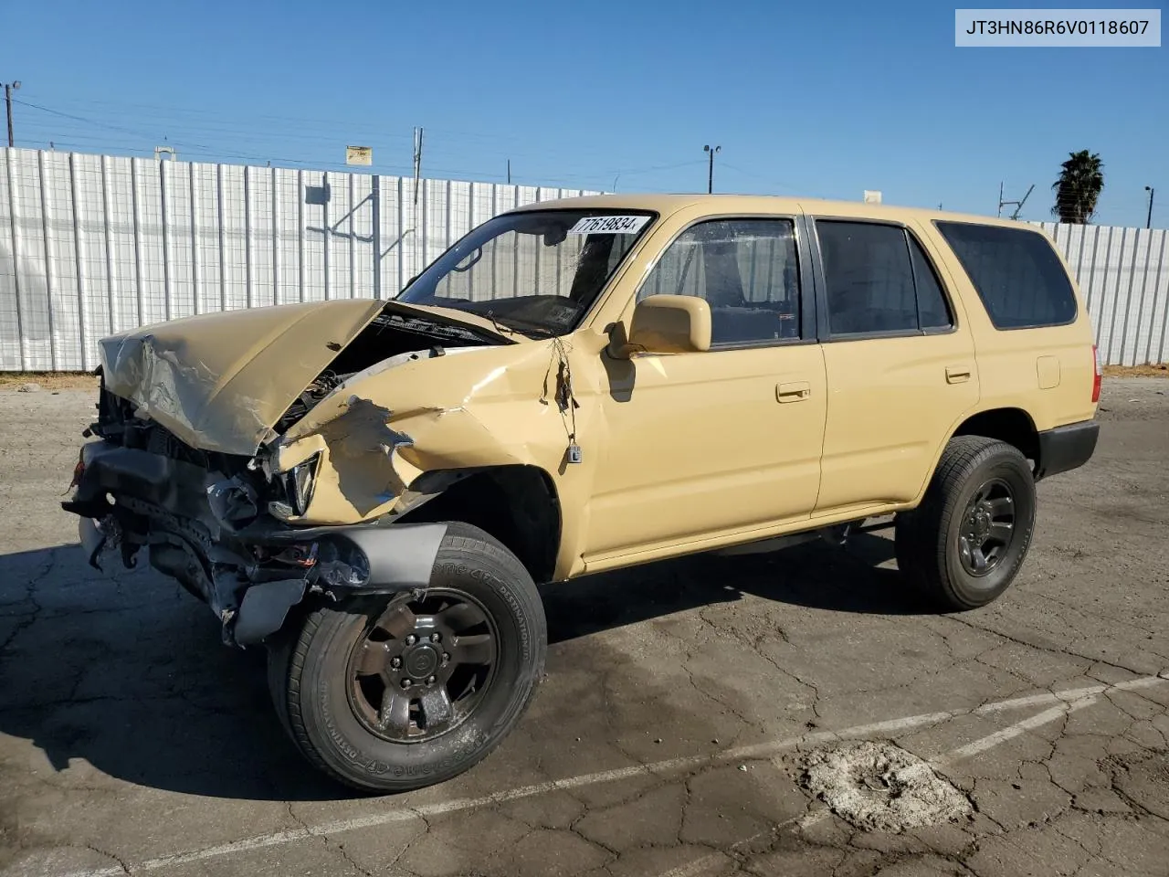 1997 Toyota 4Runner Sr5 VIN: JT3HN86R6V0118607 Lot: 77619834