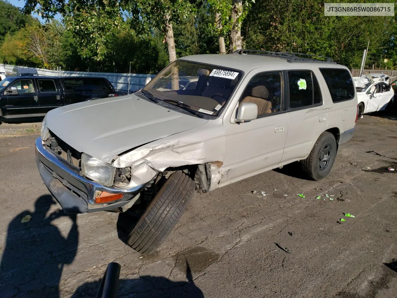 1998 Toyota 4Runner Sr5 VIN: JT3GN86R5W0086715 Lot: 69875894