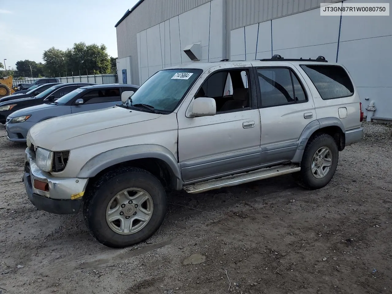 1998 Toyota 4Runner Limited VIN: JT3GN87R1W0080750 Lot: 71476884