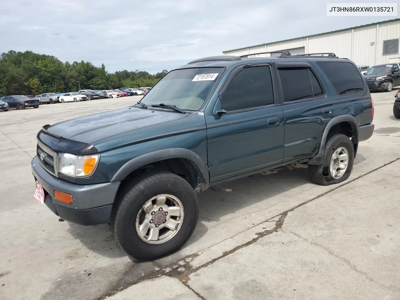 1998 Toyota 4Runner Sr5 VIN: JT3HN86RXW0135721 Lot: 72187814