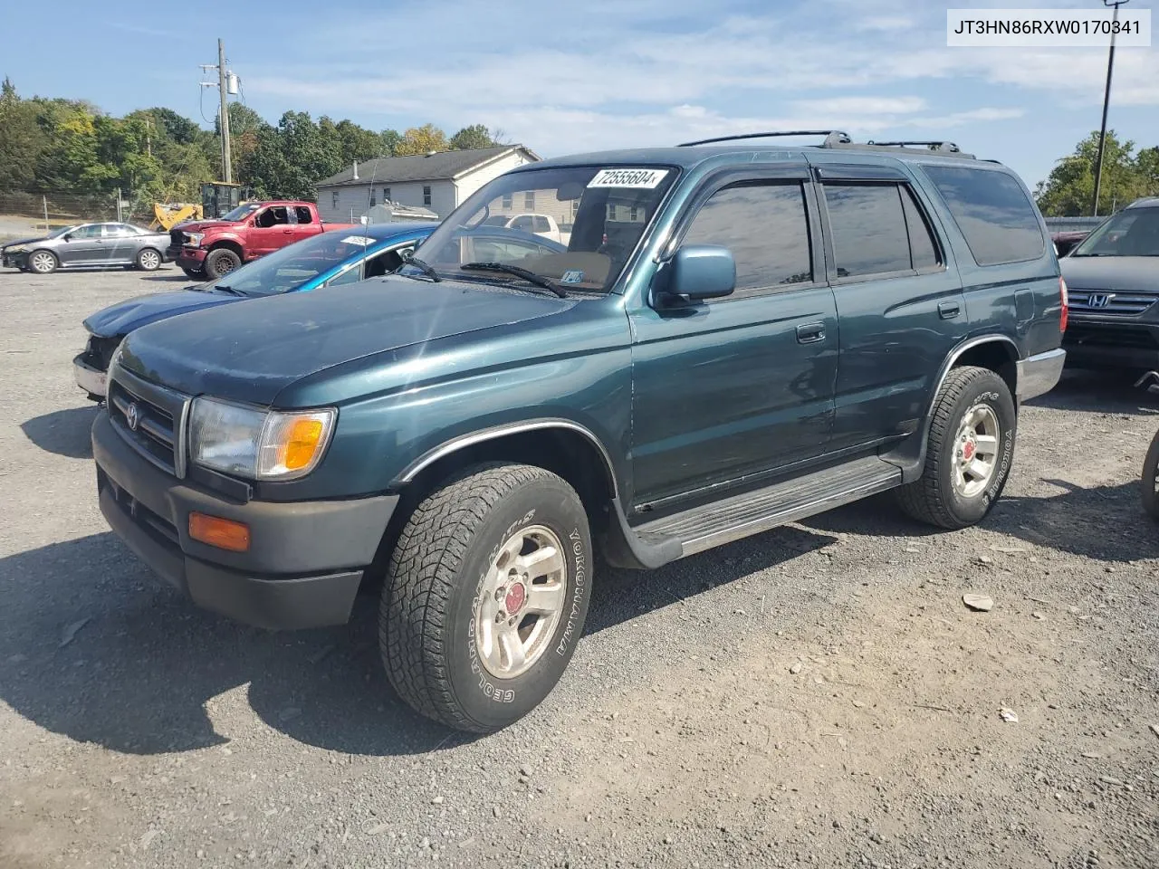 1998 Toyota 4Runner Sr5 VIN: JT3HN86RXW0170341 Lot: 72555604